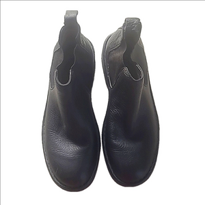 Born Polo Chukka Boots Preppy Horse Leather Pull On Black s36.5 b11